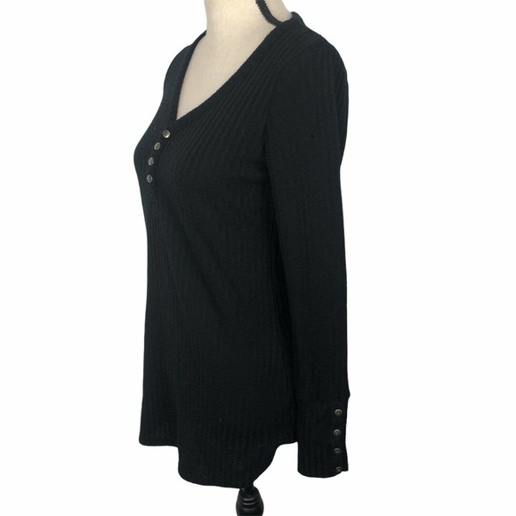 Chaser Waffle Knit Henley Thermal Top L - Picture 5 of 8